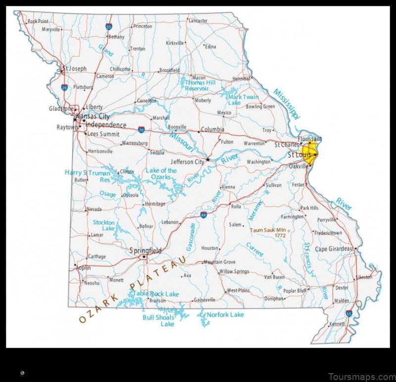 Map of Missouri City United States