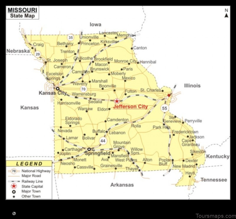 Map of Missouri City United States