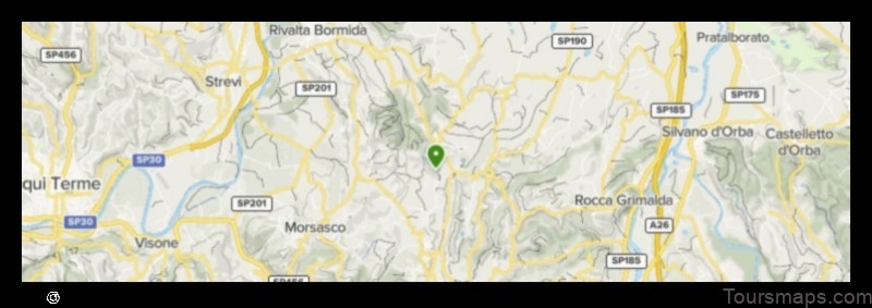 Map of Montaldo Bormida Italy