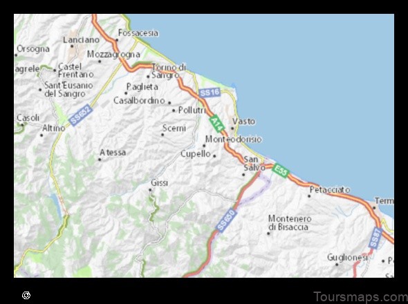 Map of Monteodorisio Italy