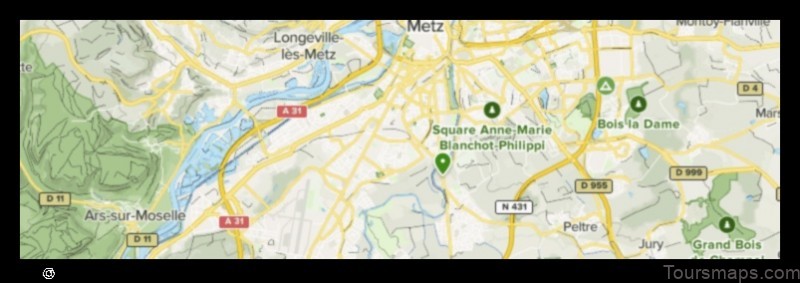 Map of Montigny-lès-Metz France