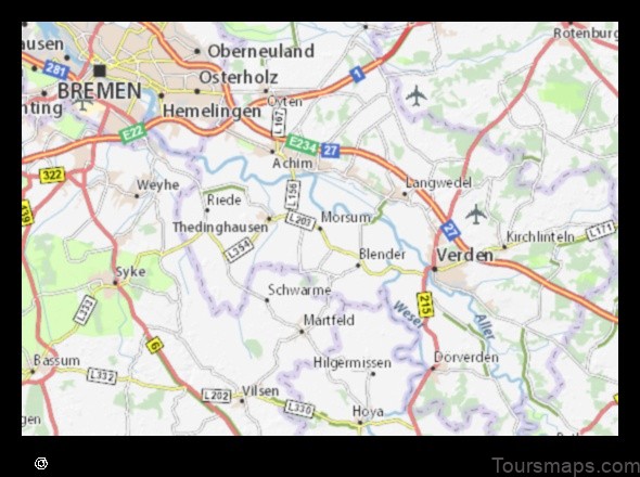 Map of Morsum Germany