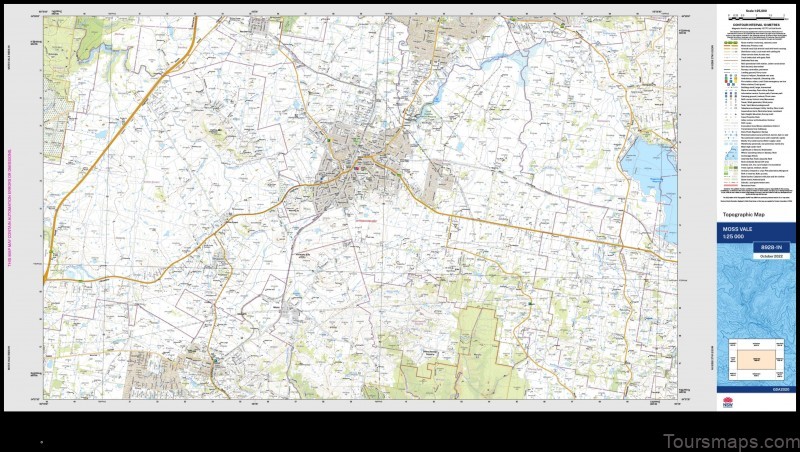 Map of Moss Vale Australia