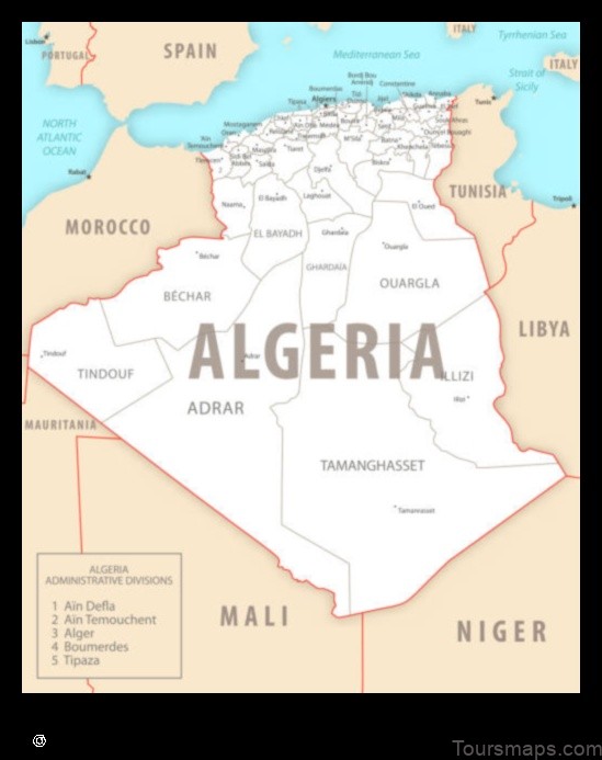 Map of Mouzaïa Algeria