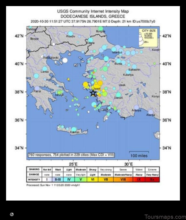 Map of Néon Karlovásion Greece