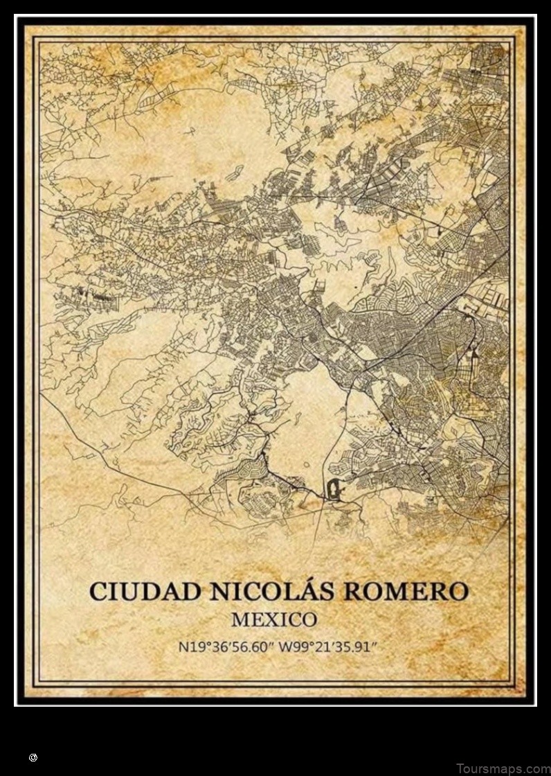 Map of Nicolás Romero Mexico