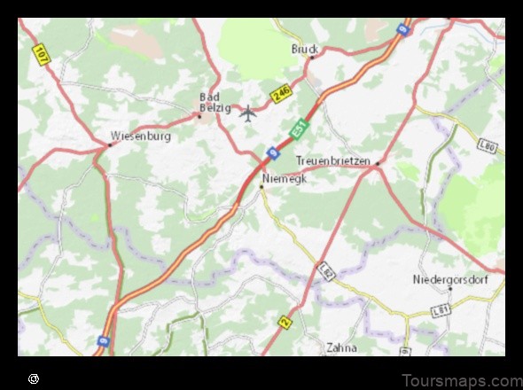 Map of Niemegk Germany