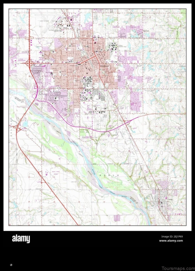 Map of Norman United States