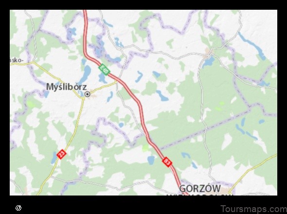 Map of Nowogródek Pomorski Poland