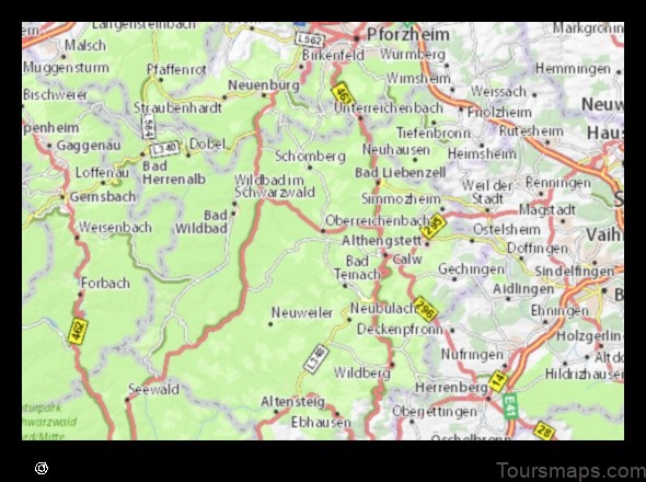 Map of Oberreichenbach Germany