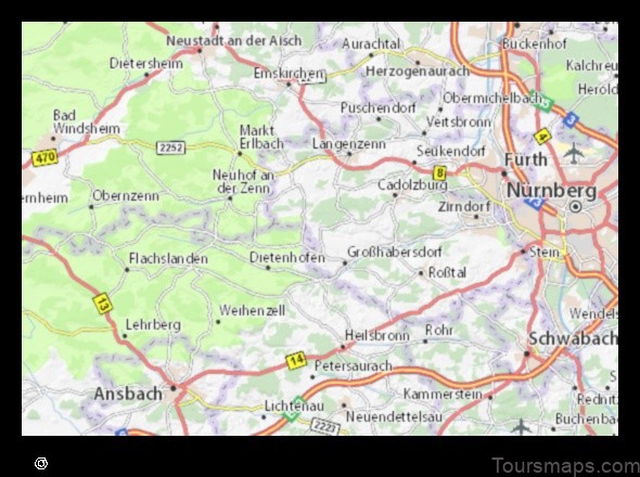 Map of Oberreichenbach Germany