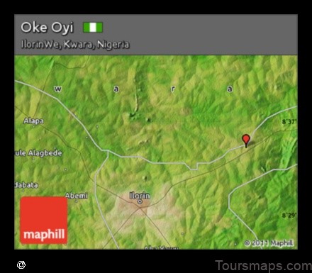 Map of Oke-Oyi Nigeria