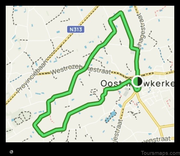 Map of Oostnieuwkerke Belgium