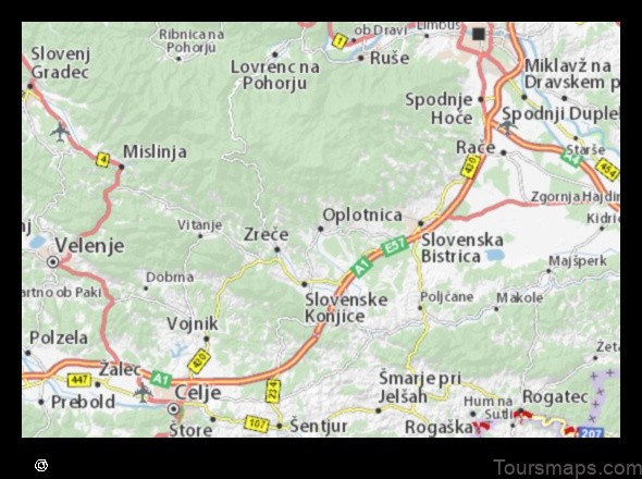 Map of Oplotnica Slovenia