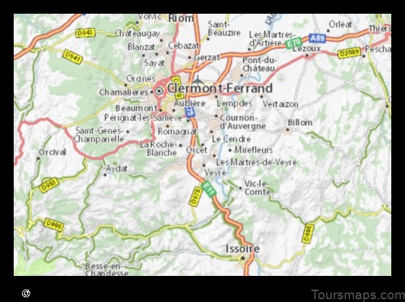 Map of Orcet France