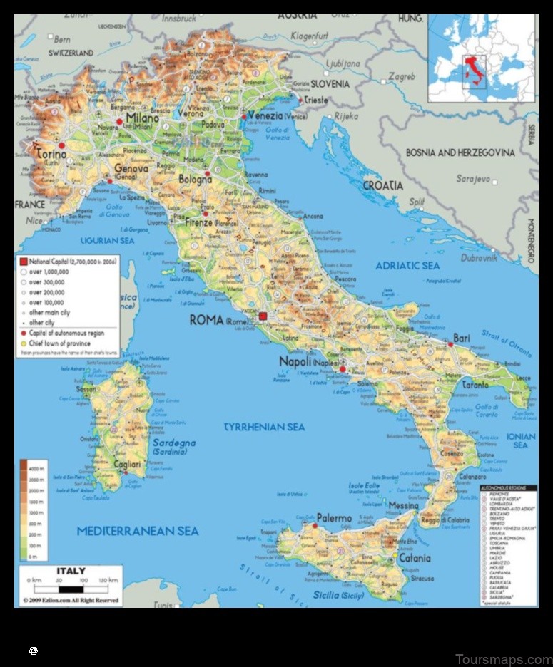 Map of Orero Italy