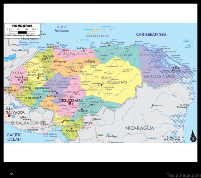 Map of Orocuina Honduras