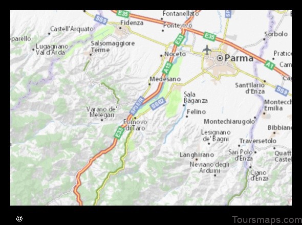 Map of Ozzano Taro Italy