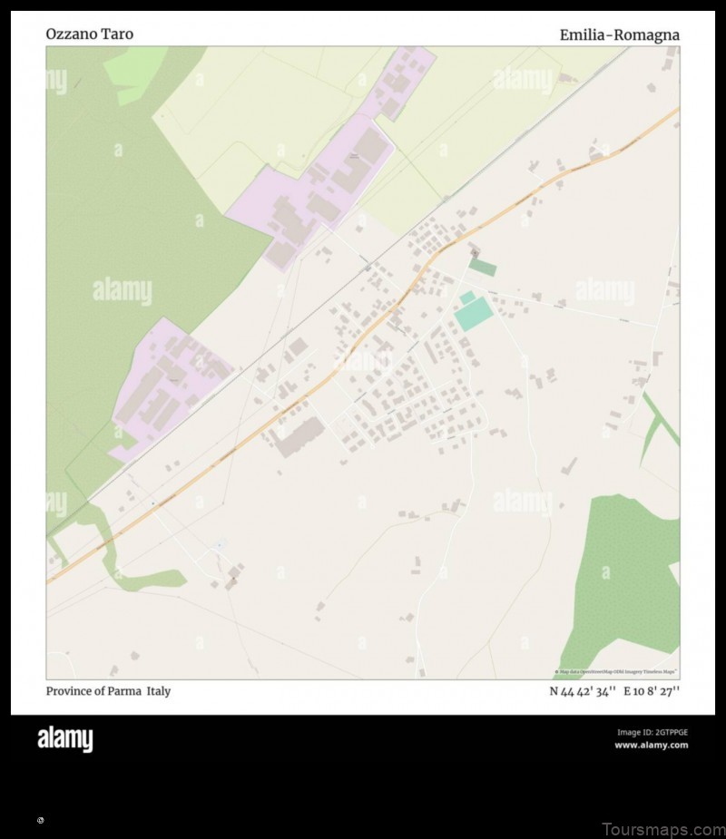 Map of Ozzano Taro Italy