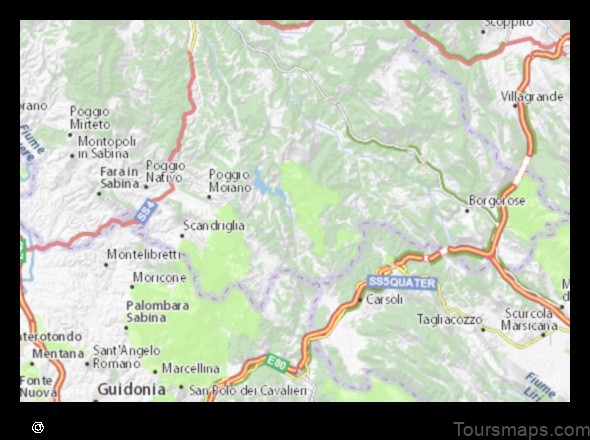 Map of Paganico Sabino Italy