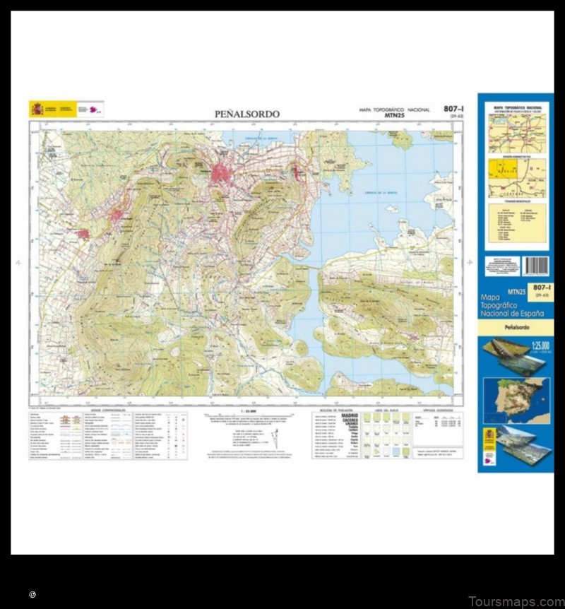 Map of Peñalsordo Spain