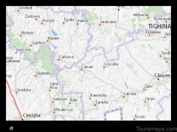 Map of Pervomaisc Moldova, Republic of