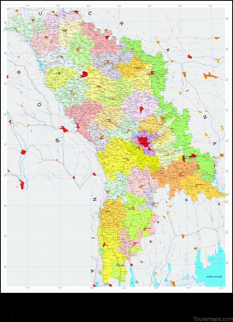 Map of Pervomaisc Moldova, Republic of