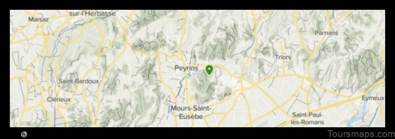 Map of Peyrins France