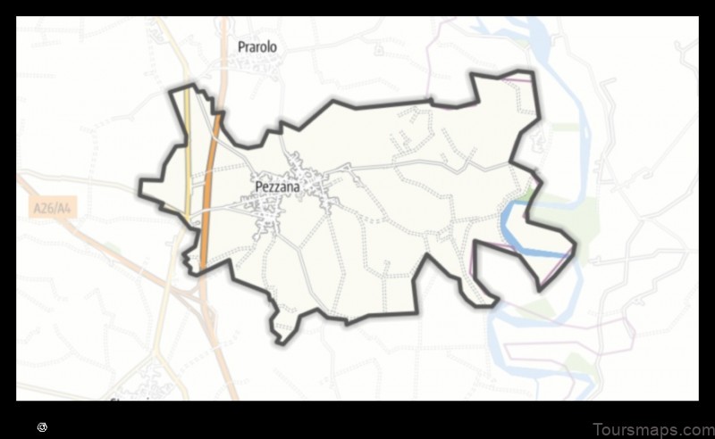 Map of Pezzana Italy