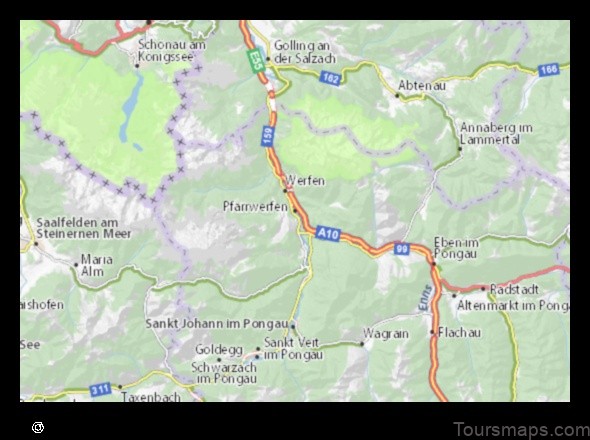 Map of Pfarrwerfen Austria