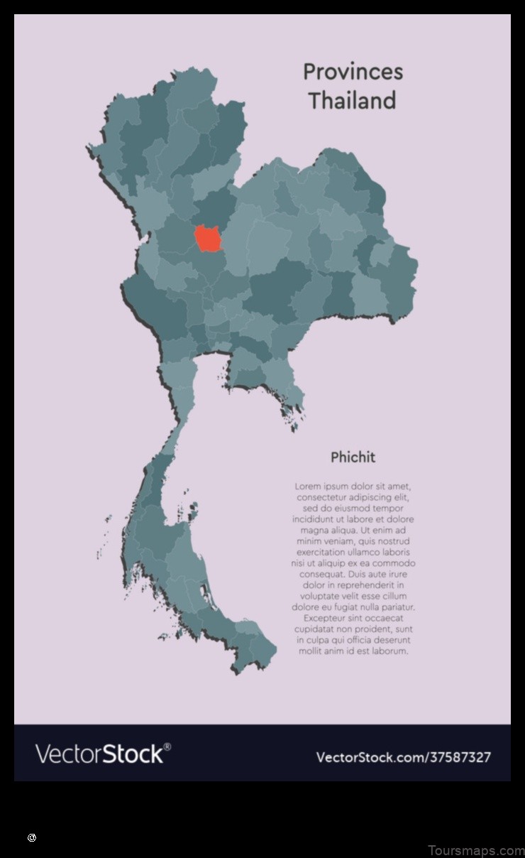 Map of Phichit Thailand