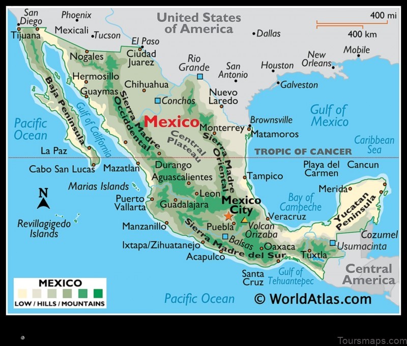 Map of Pie de Gallo Mexico