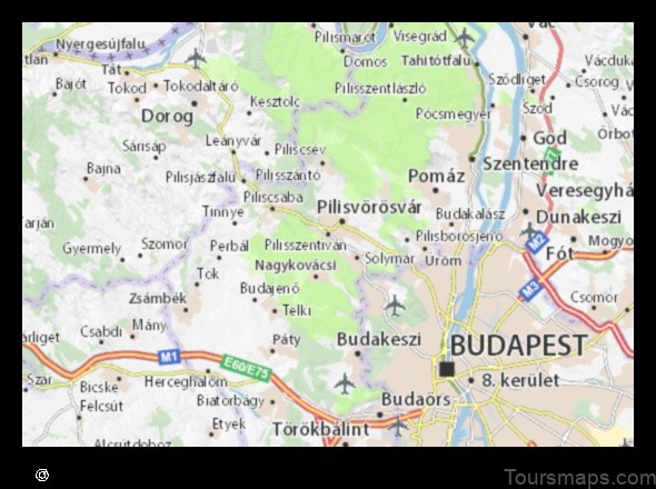 Map of Pilisszentiván Hungary