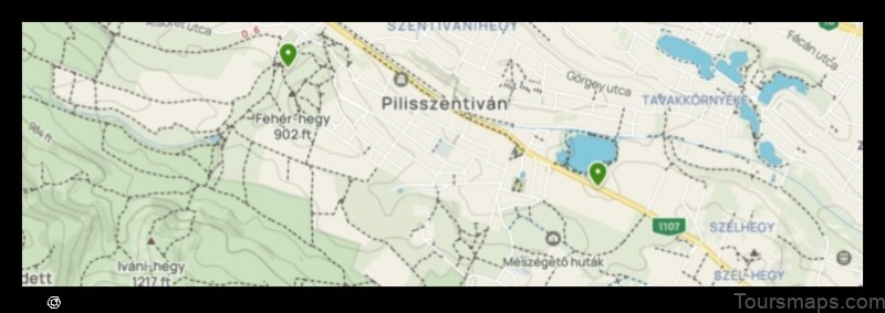 Map of Pilisszentiván Hungary