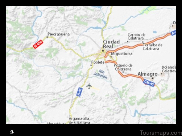 Map of Poblete Spain