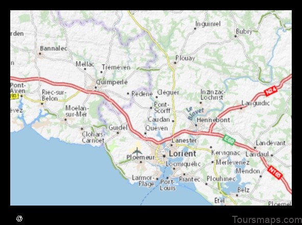 Map of Pont-Scorff France