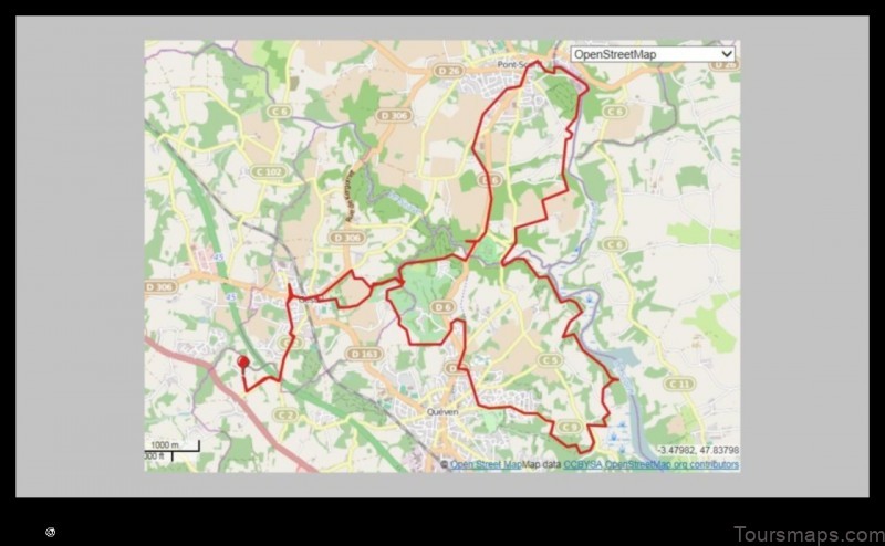 Map of Pont-Scorff France