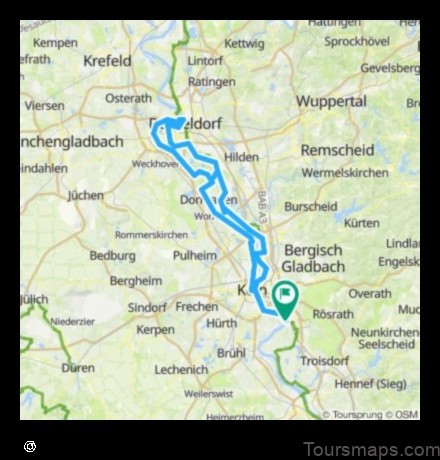 Map of Porz am Rhein Germany