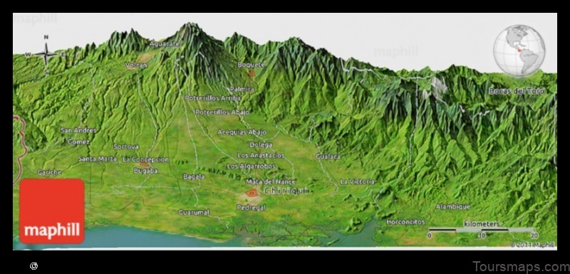 Map of Potrerillos Abajo Panama