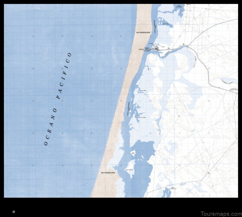 Map of Puerto Adolfo Lopez Mateos Mexico