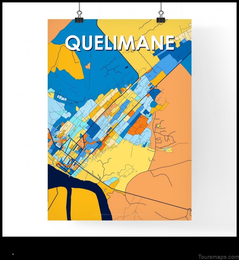 Map of Quelimane Mozambique