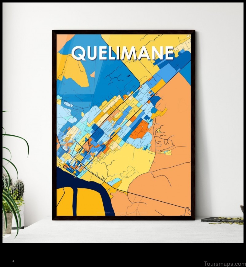 Map of Quelimane Mozambique