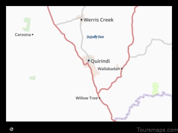 Map of Quirindi Australia