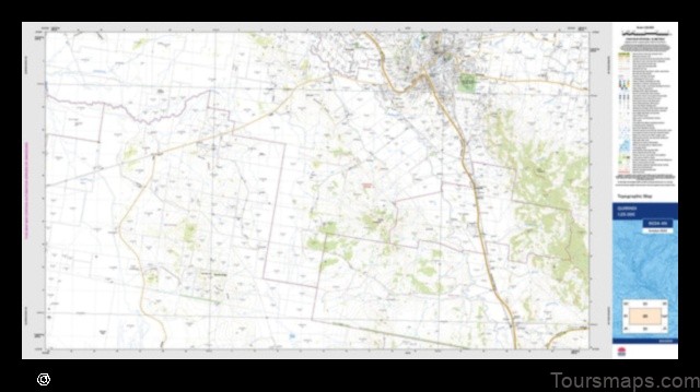 Map of Quirindi Australia