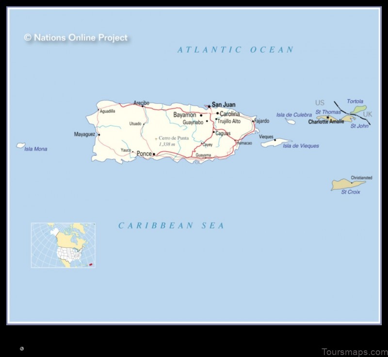 Map of Rafael Hernandez Puerto Rico