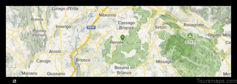 Map of Renate Italy