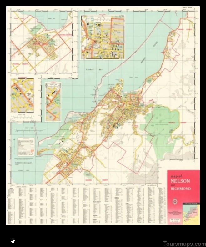 Map of Richmond New Zealand