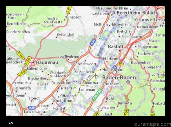 Map of Roeschwoog France