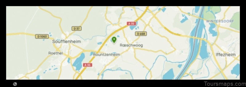 Map of Roeschwoog France