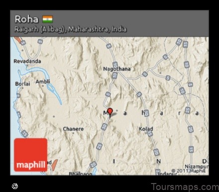 Map of Roha India